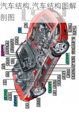汽车结构,汽车结构图解剖图